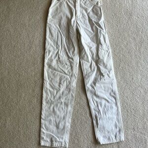 Straight Leg White Jeans with Casual Fit